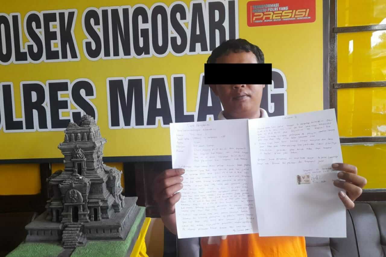 tersangak pelecehan seksual kepada odgj di singosari