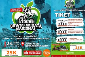 tour gowes wisata nasional disparta batu