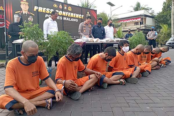 Ungkap kasus hasil dari Operasi Tumpas. (ist) - Kasus Operasi Tumpas Polres Malang Menurun - Barang Bukti Melimpah