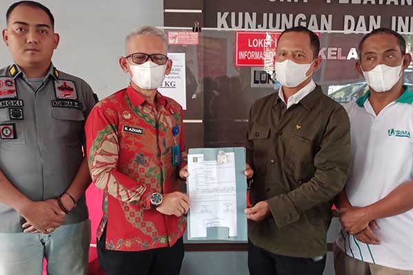 Bukti laporan atas temuan bungkusan diduga dilempar dari luar dari Lapas Kelas I Malang kepada Satresnarkoba Polresta Malang Kota. (ist) - Patroli Keliling, Petugas Lapas Kelas I Malang Temukan Bungkusan Narkoba Dilempar dari Luar