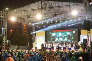 Dzikir Akbar di halaman Balai Kota Among Tani Kota Batu. (ist) - HUT ke-21 Kota Batu, Pemkot Batu Gelar Dzikir Akbar