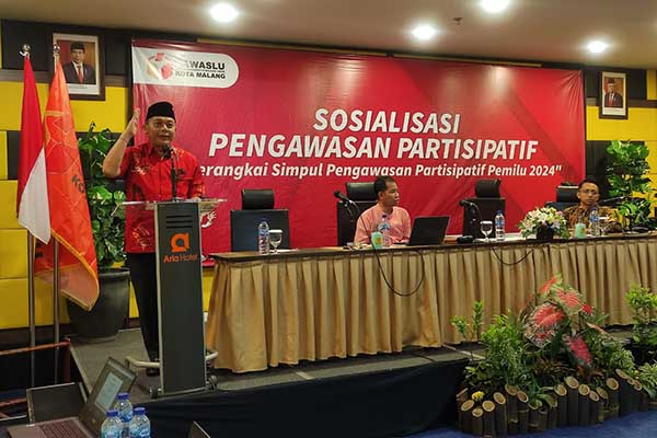 Ketua DPRD Kota Malang, I Made Riandiana Kartika, mengajak partai politik untuk menolak politik transaksional. (rhd) - Bawaslu Libatkan Partisipatif Masyarakat, DPRD Kota Malang Ajak Tolak Politik Transaksional