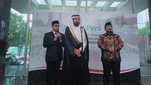 Pertemuan Menag Yaqut dan Menteri Haji dan Umrah Arab Saudi Ar Rabiah. (ist) - Masa Berlaku Visa Umrah Diperpanjang Hingga 90 Hari