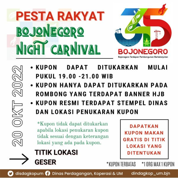 pesta rakyat hut ke 345 bojonegoro