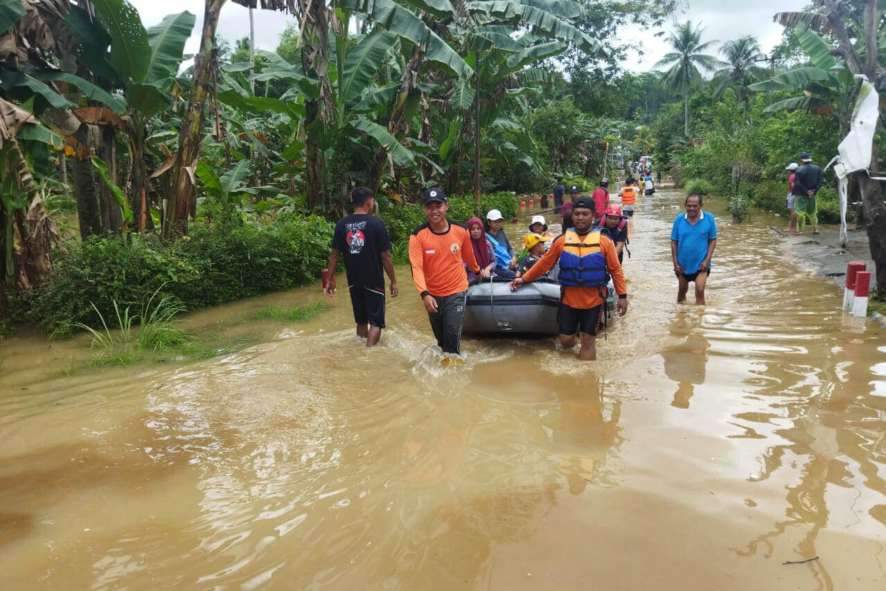 proses penanganan korban banjir sitiarjo