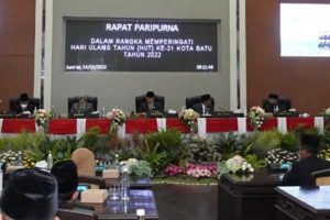 Rapat Paripurna DPRD Kota Batu dalam rangka memperingati HUT ke-21 Kota Batu. (ist) - DPRD Gelar Rapat Paripurna Peringatan HUT ke-21 Kota Batu