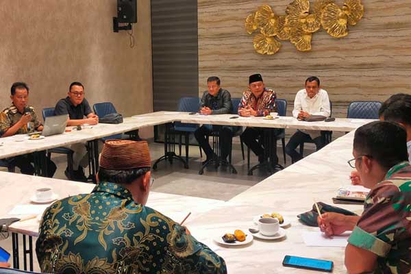 Rapat kordinasi Forkopimda Plus. (ist) - Rakor Bawaslu-Forkopimda Plus Lahirkan Poin-poin Antisipasi Terjadinya Politik SARA