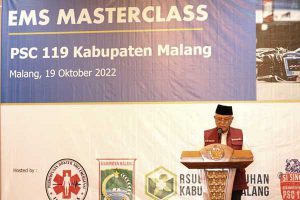 Sambutan Bupati Malang, HM Sanusi. (ist) - Bupati Apresiasi Kegiatan Emergency Medical Services Masterclass