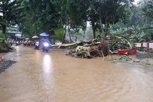 Situasi banjir di Desa Sitiarjo. (ws6) - Antisipasi Banjir, Setiap Rumah di Sitiarjo Punya Pogo