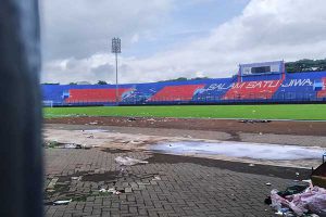 Stadion Kanjuruhan. (ws6) - Komnas HAM Berharap Renovasi Stadion Kanjuruhan Jadi Spirit Baru