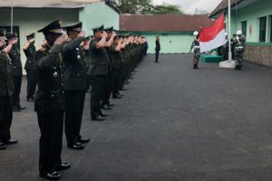 Upacara peringatan Hari Sumpah Pemuda di Kodim 0833. (ist) - Kodim 0833 Gelar Upacara Peringatan Hari Sumpah Pemuda