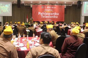 Dandim 0833 sampaikan materi membangun bangsa dan negara. (ist) - Peringati Hari Pahlawan, Dandim 0833 Sampaikan Materi Membangun Bangsa dan Negara