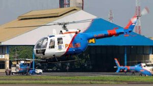 Helikopter Polri. (ist) - Jasad Co-Pilot Helikopter Polri yang Jatuh di Bangka Belitung Telah Ditemukan