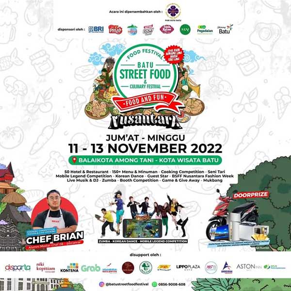 Logo BSFF ke 5. (ist) - Arumi Bachsin Resmikan Batu Street Food Festival ke-5