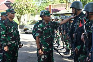 pangdam v brw tinjau latihan