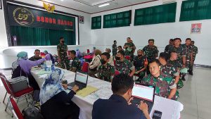 Peringati HUT ke-59, Korem 083/Bdj Gelar Donor Darah