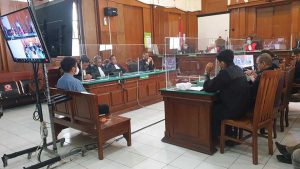 Sidang Mas Bechi. (ist) - Anak Kiai Jombang Mas Bechi Divonis 7 Tahun Kasus Pencabulan