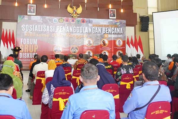 Sosialisasi Penanggulangan Bencana di Balai Kota Among Tani Batu. (ist) - Wali Kota Batu: Pemkot Batu Berkomitmen Perkuat Mitigasi Bencana
