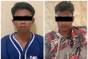 Tersangka Curanmor, BEP (20) dan AAP (22). (ist) - Hobi Mencuri Motor Dua Pemuda Kabupaten Malang Ditahan