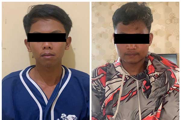 Tersangka Curanmor, BEP (20) dan AAP (22). (ist) - Hobi Mencuri Motor Dua Pemuda Kabupaten Malang Ditahan