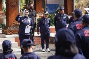 Wali Kota Batu semangati Atlet Popda dan Paperpeda yang akan berlomba. (ist) -