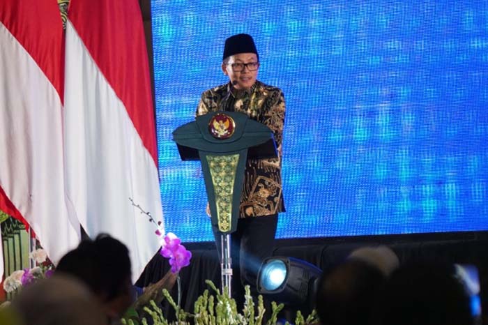 Wali Kota Malang, Drs H Sutiaji, turut memberikan sambutan. (ist) - Malam Pamit Tetap di Hati, Dewanti-Punjul Mohon Diri