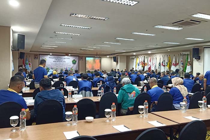 Musorkot KONI Kota Malang molor dari jadwal. (ist) - Amankan Musorkot KONI Kota Malang, Puluhan Personel TNI-POLRI Diterjunkan