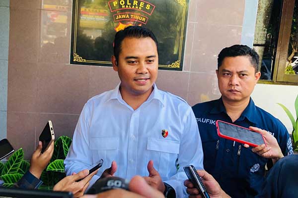 Kasat Reskrim Polres Malang, Iptu Wahyu Rizki Saputro. (ws6) - Duda di Jabung Gagahi Pelajar Dibawah Umur di Kebun Tebu