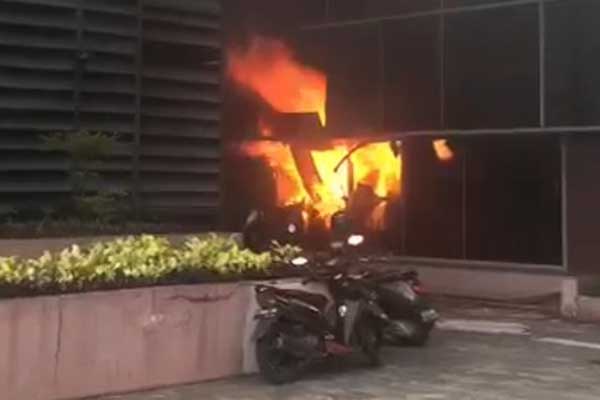 Kebakaran Gedung Kemenkumham. (ist) - Gedung Kemenkumham Kebakaran, Karyawan Terluka dan Tahanan Dipindahkan