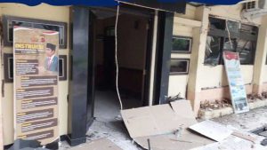 Lokasi ledakan bom bunuh diri. (ist) - Kapolri: Pelaku Bom Bunuh Diri Eks Napi Teroris Berstatus Merah