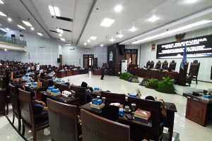 Paripurna pembahasan Ranperda Penyelenggaraan Perpustakaan di Kota Malang. (dik) - Wali Kota Malang Sampaikan Penjelasan Terhadap Ranperda Penyelenggaraan Perpustakaan