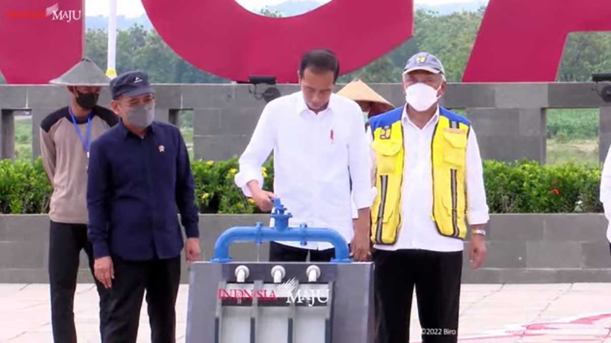 Peresmian Bendungan Semantok. (ist) - Presiden Jokowi Resmikan Bendungan Semantok di Nganjuk