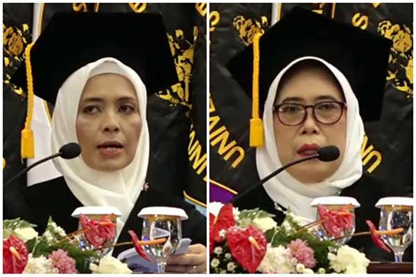Prof Agustina Tri Endharti SSi PhD dan Prof Dr Dra Sumiati MSi CFP. (rhd) - UB Kukuhkan Gubes Imunologi dan Manajemen Keuangan