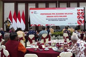 Ketua PMI sekaligus Wawali Batu, Punjul Santoso memberikan sambutan. (ist) - Ketua PMI sekaligus Wawali Batu, Punjul Santoso memberikan sambutan. (ist)