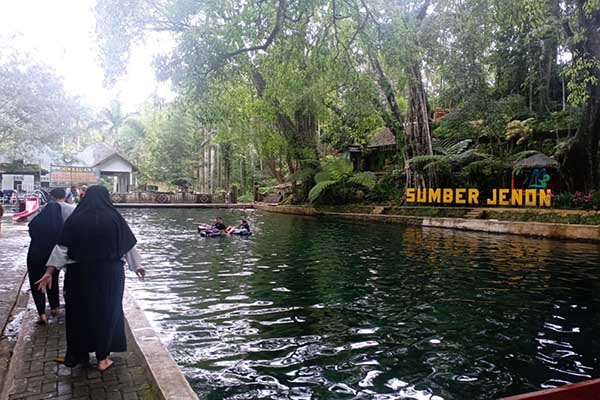 Wisata Sumber Jenong. (ist) - Musim Liburan Sumber Jenong Masih Sepi Pengunjung