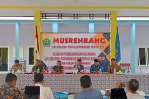 Babinsa Bakalan Krajan ikut Musrenbang. (ist) - Dukung Pembangunan Kelurahan, Babinsa Bakalan Krajan Ikuti Musrenbang