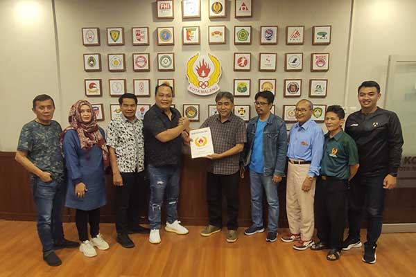 Djoni Sudjatmoko daftar Bacalon Ketua KONI Kota Malang. (rhd) - Djoni Sudjatmoko Daftar Bacalon Ketua KONI Kota Malang, Didukung 37 Cabor Begini Komitmennya