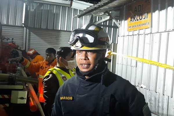 Kasi Pencegahan Dinas Pemadam Kebakaran dan Penyelamatan Kota Batu. (dik) - Pasar Relokasi Batu Kebakaran, Damkar Jinakkan Api 15 Menit