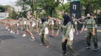Kodim 0833 Kota Malang senam pagi bersama. (ist) - Jaga Kebugaran Tubuh, Kodim 0833 Kota Malang Senam Pagi Bersama