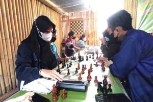 Nuansa latihan di basecamp PCGM, Jalan Majapahit Kota Malang. (ws7) - Tambah Jam Terbang, Atlet Catur PCGM Malang Akan Ikuti Seleksi Pra-PON XXI
