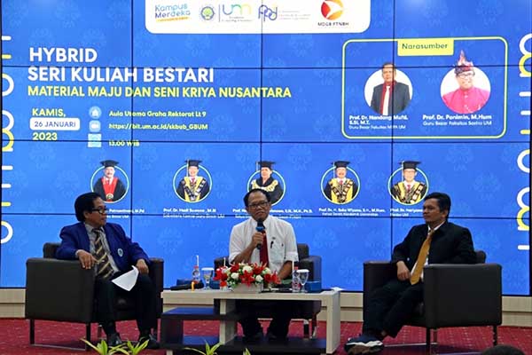 Para pemateri Seri Kuliah Bestari di UM. (ist) - Seri Kuliah Bestari, UM Usung Material Maju dan Seni Kriya Nusantara