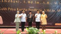 Pelaksanaan serah terima jabatan Kepala Kantor Imigrasi I TPI Malang di Hotel Savana. (ws7) - Galih Priya Kartika Perdhana Jabat Kakanim Kelas I TPI Malang