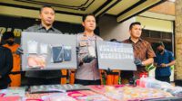Pres rilis Narkoba di Polres Malang. (wul) - Kurang dari Sebulan, Polres Malang Berhasil Ringkus 17 Tersangka Narkoba