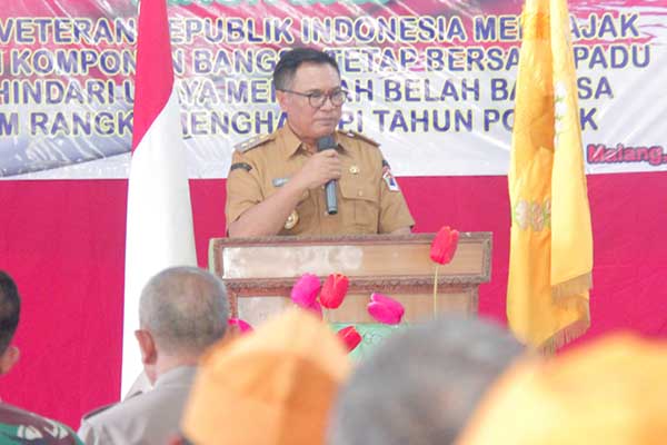 Wakil Walikota Malang, Sofyan Edi Jarwoko saat memberikan sambutan. (ws7) -