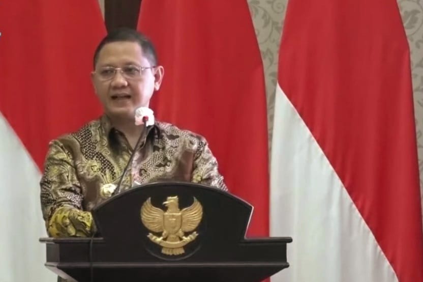 Penjabat Wali Kota Batu Aries Agung Paewai SSTP MM memberikan sambutan (ist) - Malam Perkenalan Penjabat Wali Kota, Aries Paewai Ajak Seluruh Elemen Bersinergi
