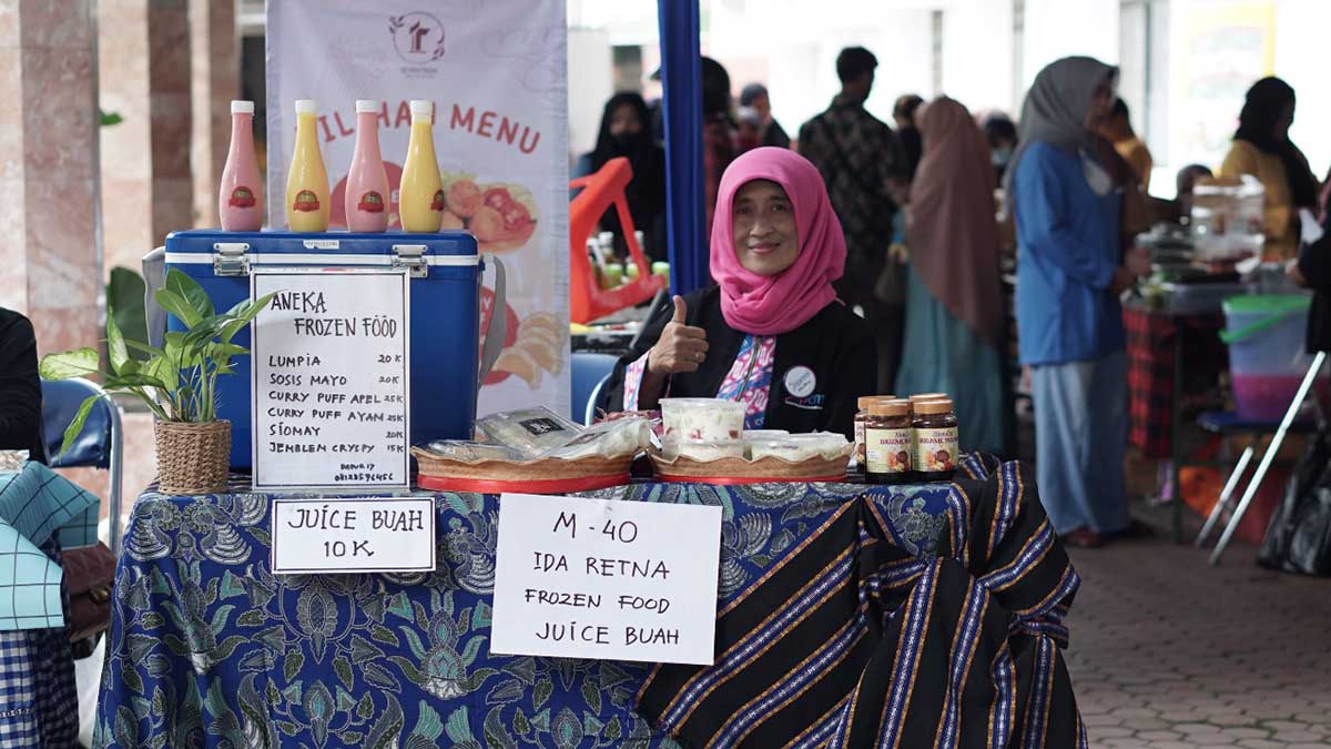 salah satu peserta bazar umkm bersamaan dengan pelantikan pengurus ipemi kota malang 3