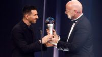 ft pesepakbola lionel messi di fifa awards 2022. (ist) - Lionel Messi Jadi Pemain Terbaik FIFA 2022