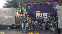 Kadiskominfo Batu, Onny Ardianto Ssos MM, menyampaikan sambutan. (dik) - ATV Diskominfo Batu Gelar Festa TV 2023