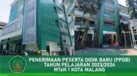PPDB MTsN 1 Kota Malang. (ist) - MTsN 1 Kota Malang Buka PPDB 2023/2024 Jalur Reguler, Begini Persyaratannya