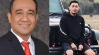 Pejabat pajak Rafael Alun Trisambodo dan anaknya Mario Dandy Satrio. (ist) - Anaknya Pamer Mobil dan Motor Mewah, Rafael Pejabat Pajak: Bukan Milik Saya